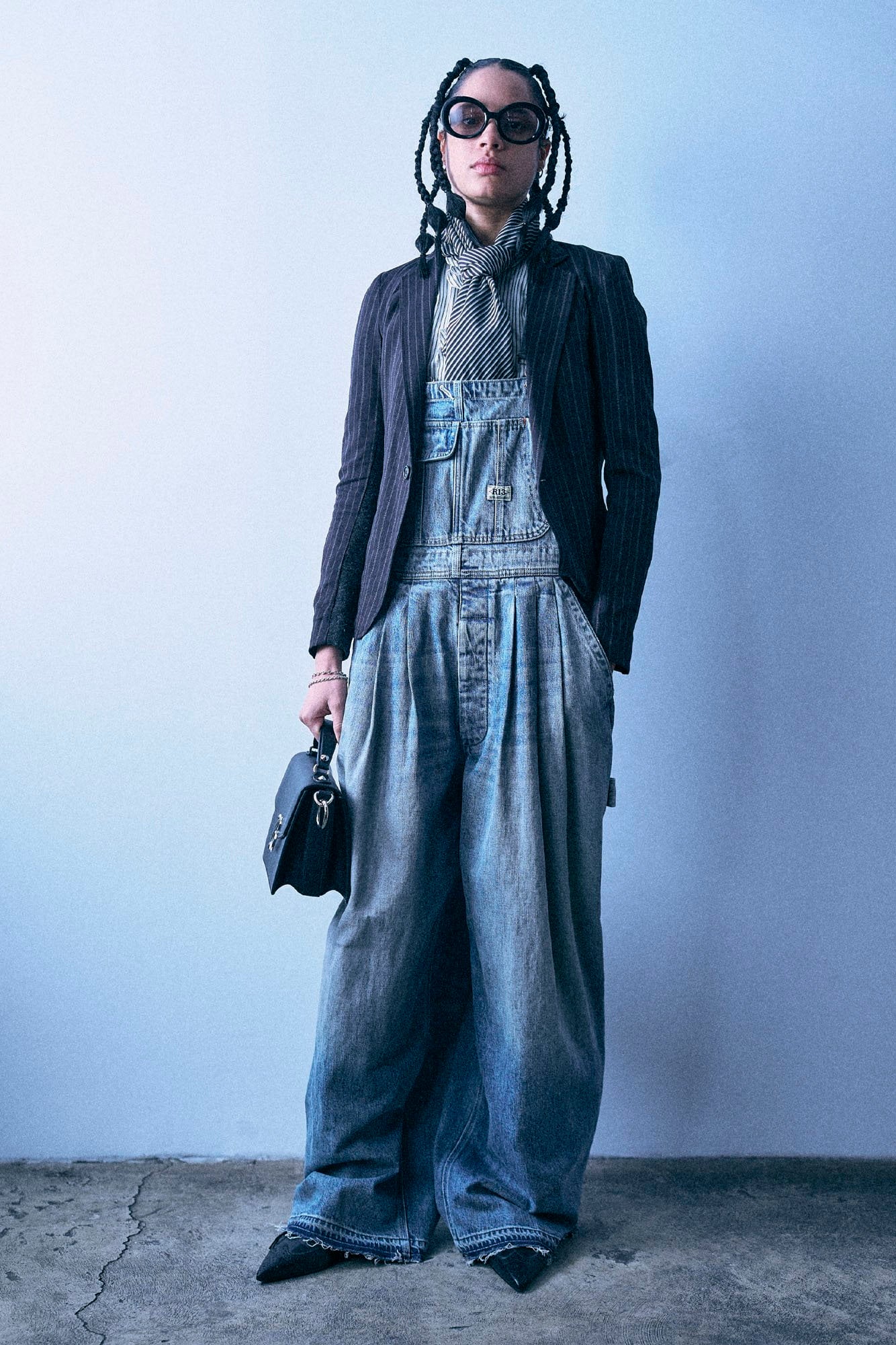 Triple Pleat Overall - Rivington Blue