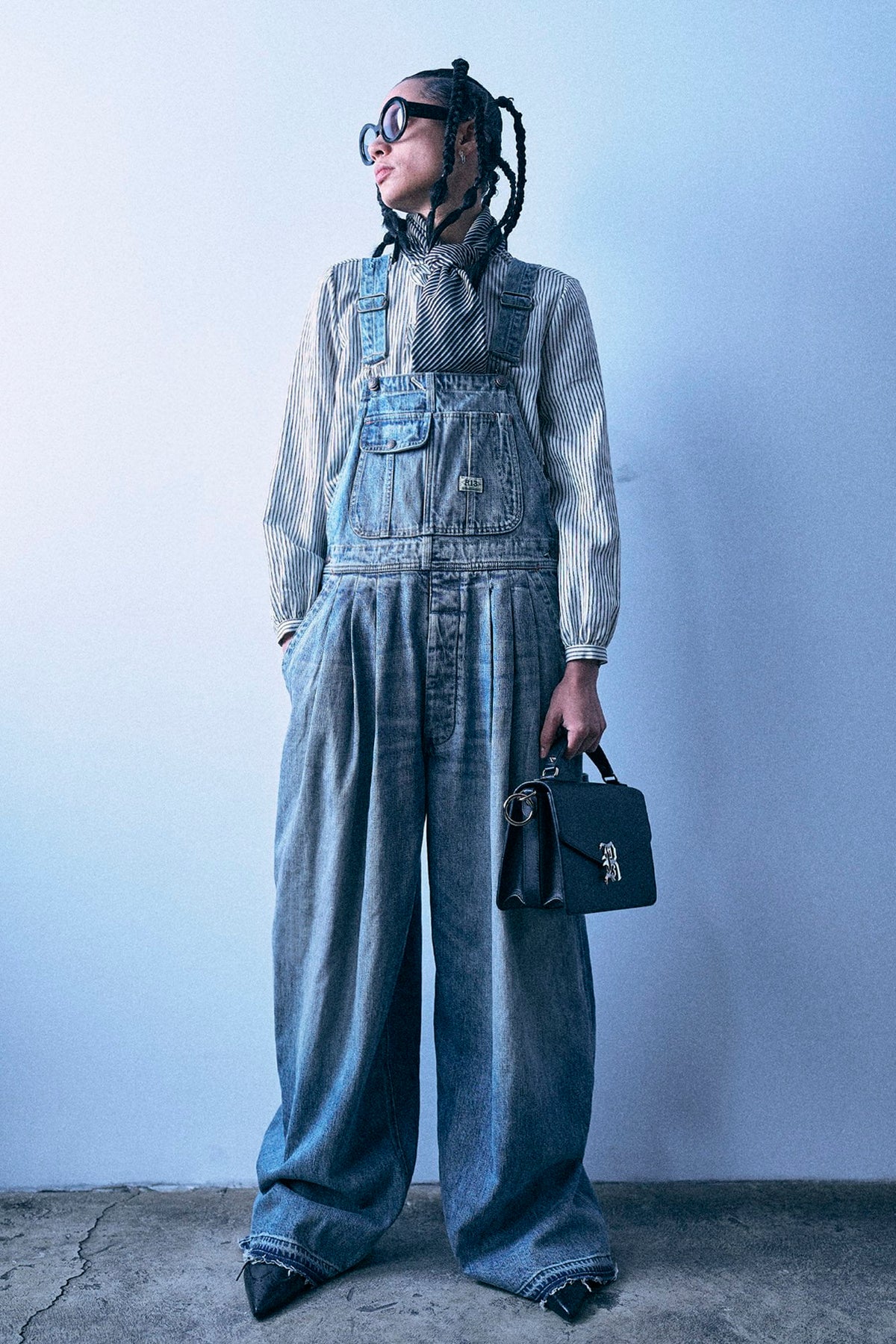 Triple Pleat Overall - Rivington Blue - R13