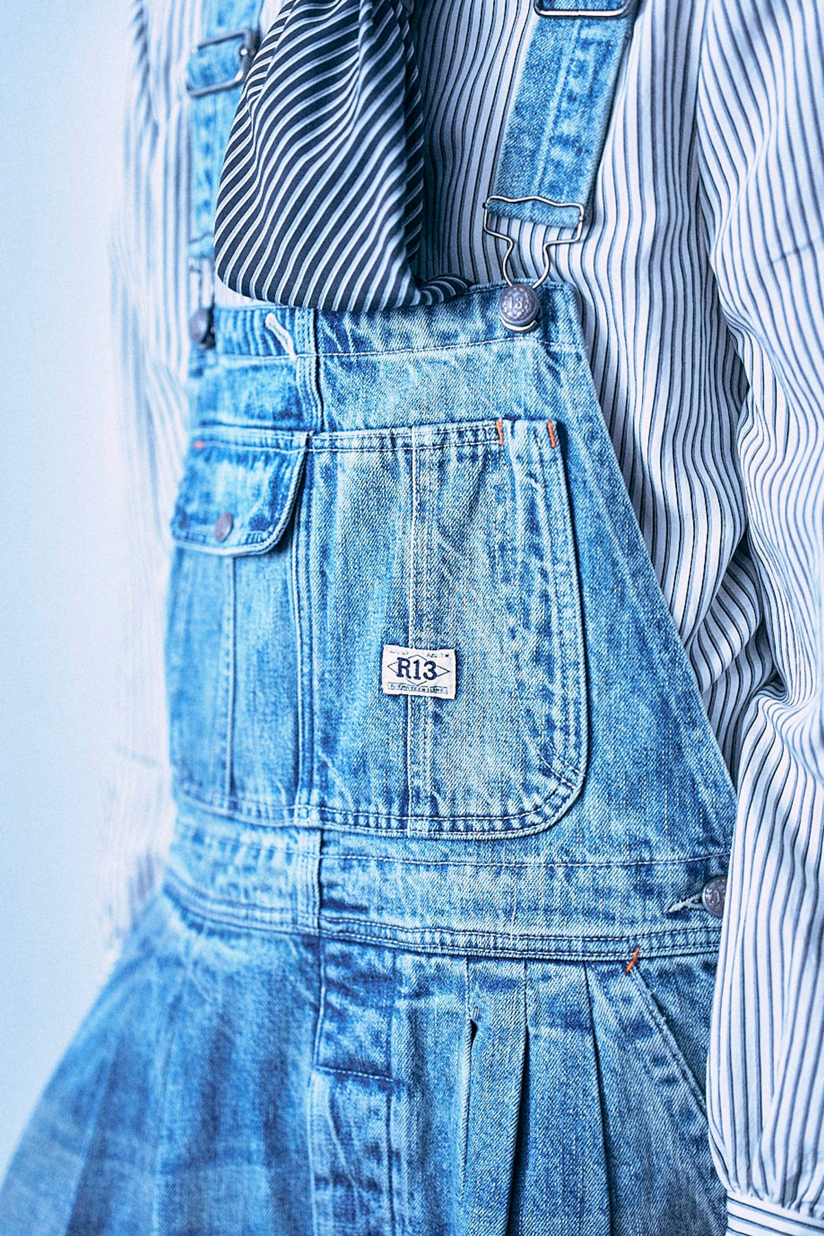 Triple Pleat Overall - Rivington Blue - R13