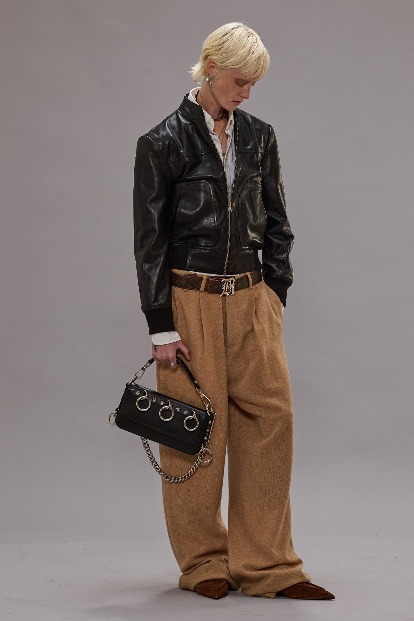 WIDE LEG TROUSER - CAMEL - R13