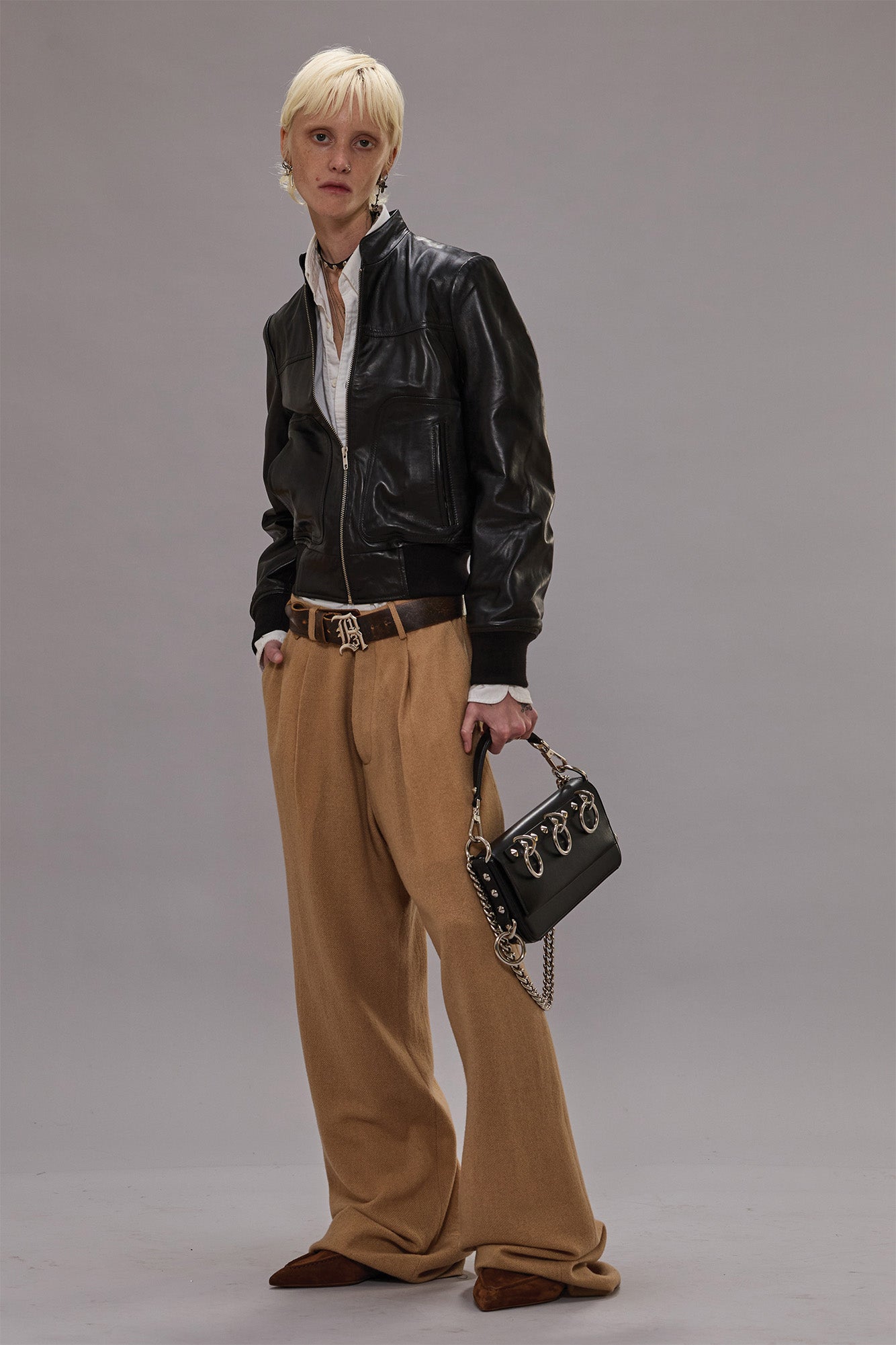 WIDE LEG TROUSER - CAMEL - R13