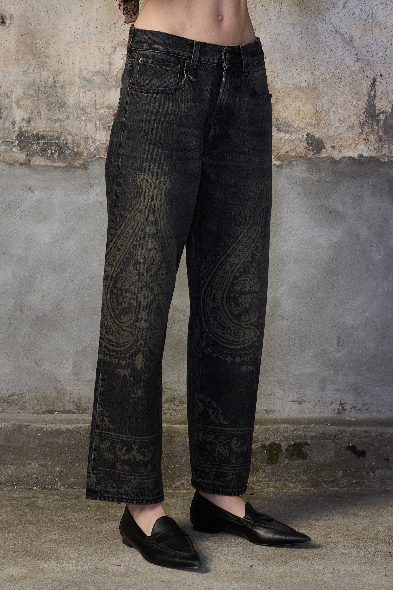 X-BOYFRIEND JEAN - BAROQUE BLACK SELVEDGE - R13