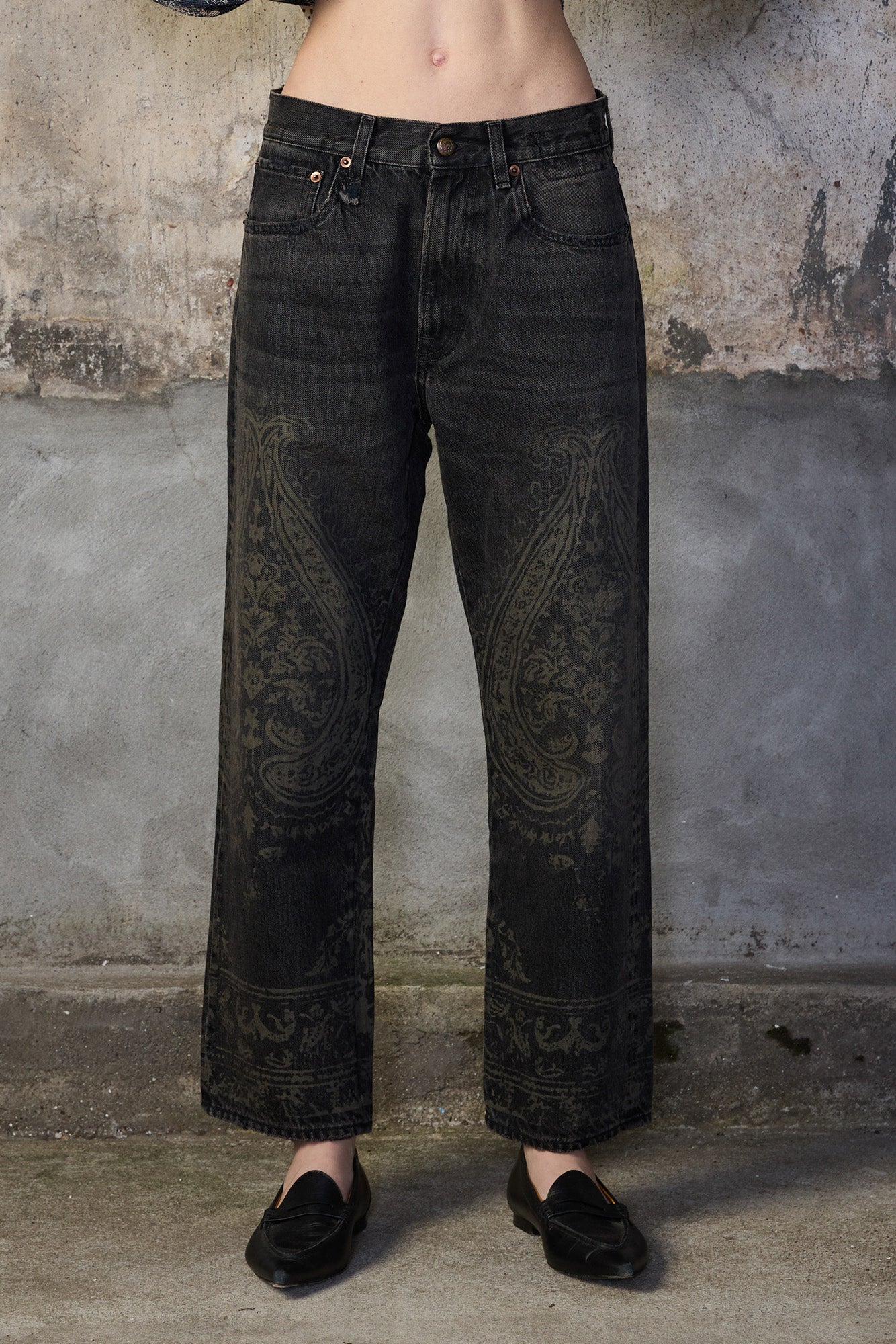 X-BOYFRIEND JEAN - BAROQUE BLACK SELVEDGE - R13