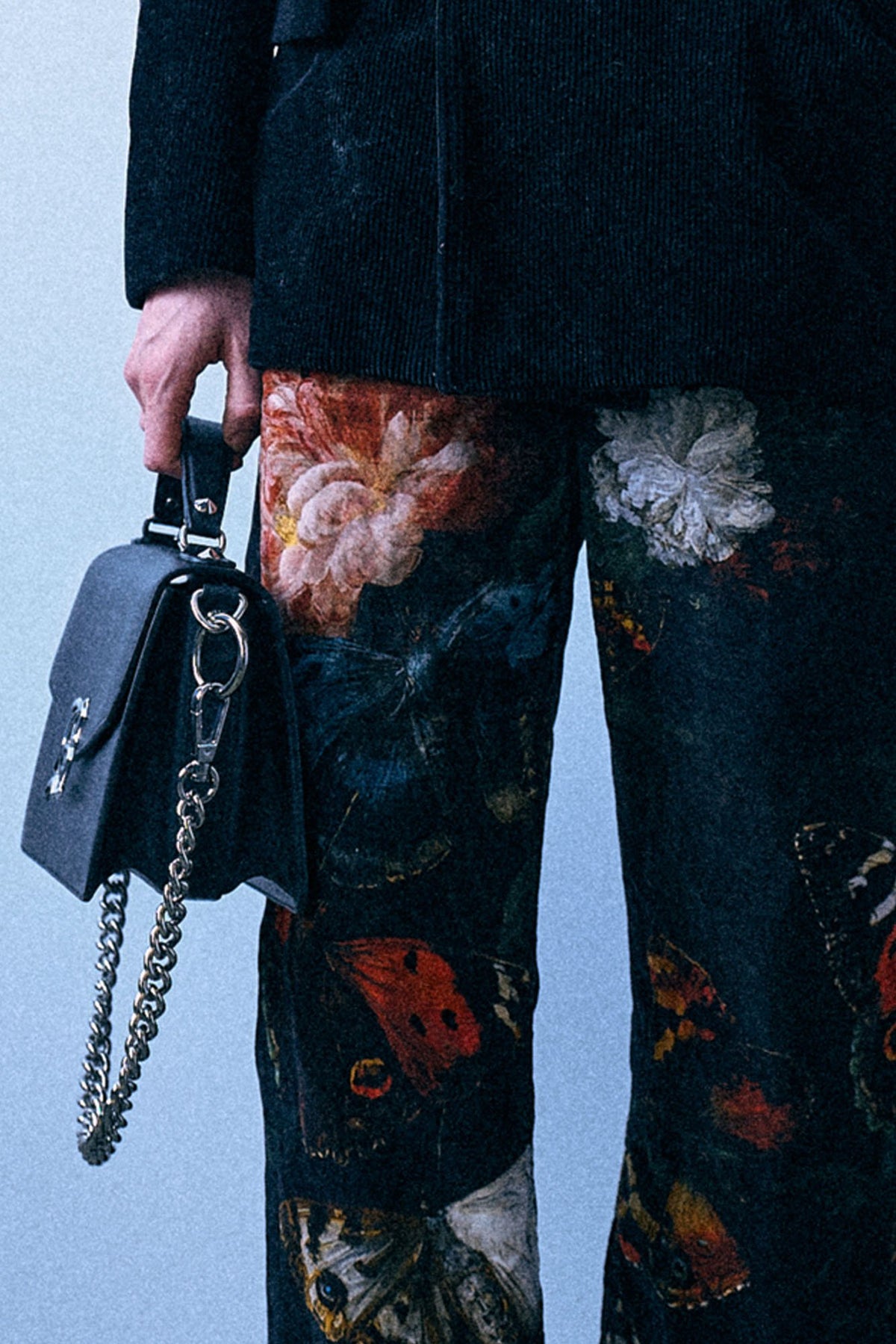 X-Boyfriend Pant - Floral Butterfly On Black - R13