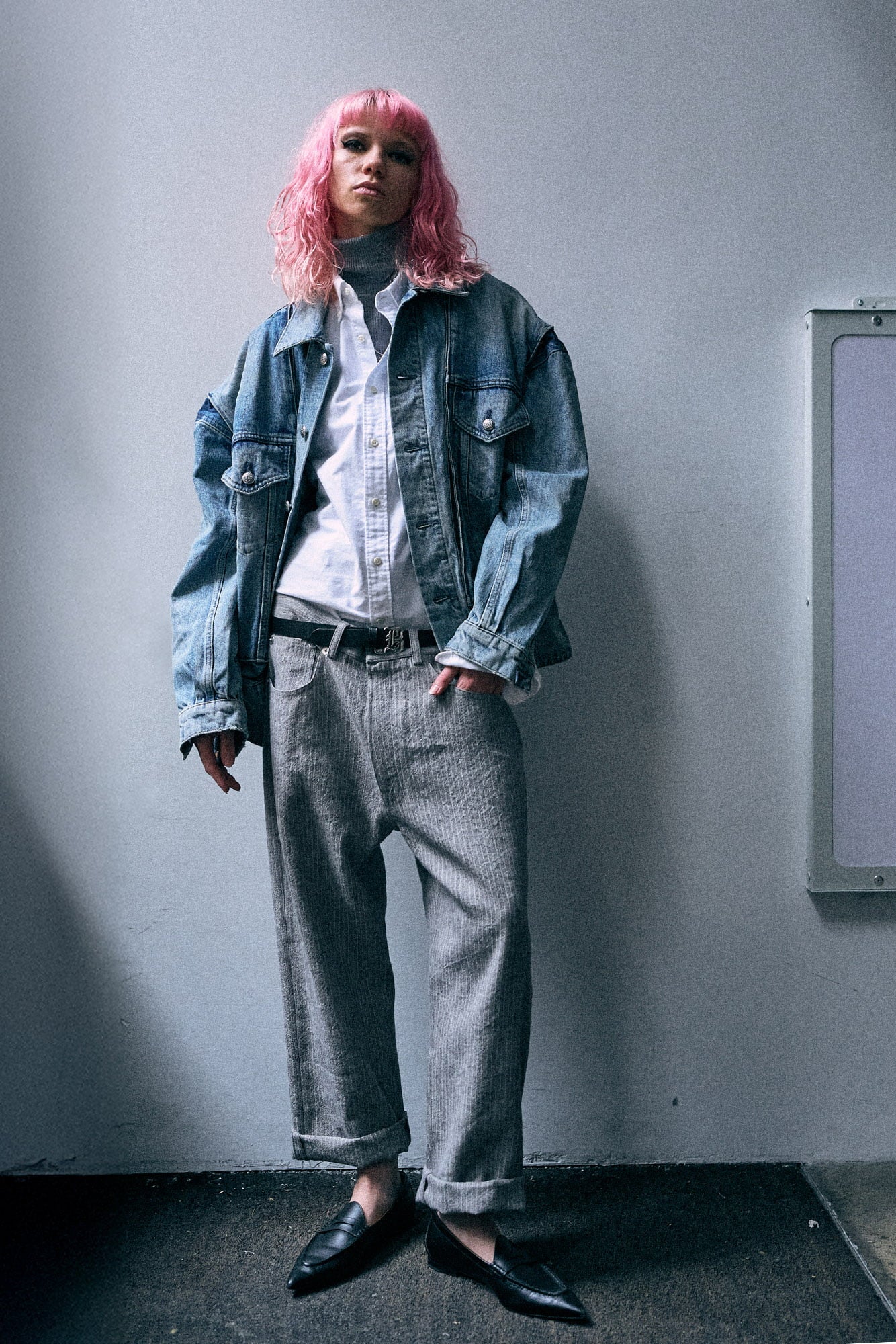 X-Boyfriend Pant - Light Grey Stripe - R13