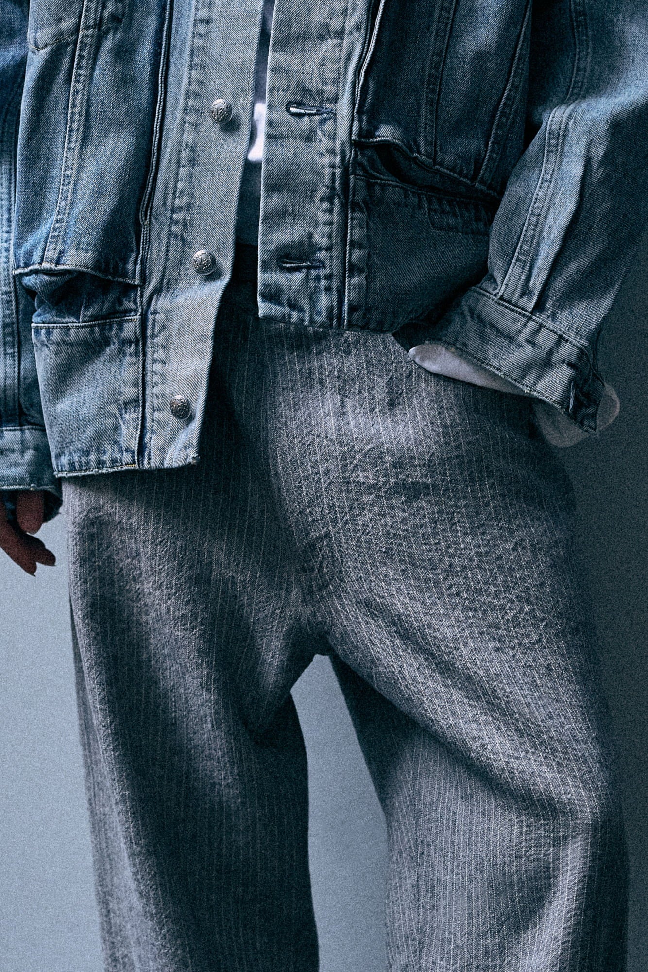 X-Boyfriend Pant - Light Grey Stripe - R13