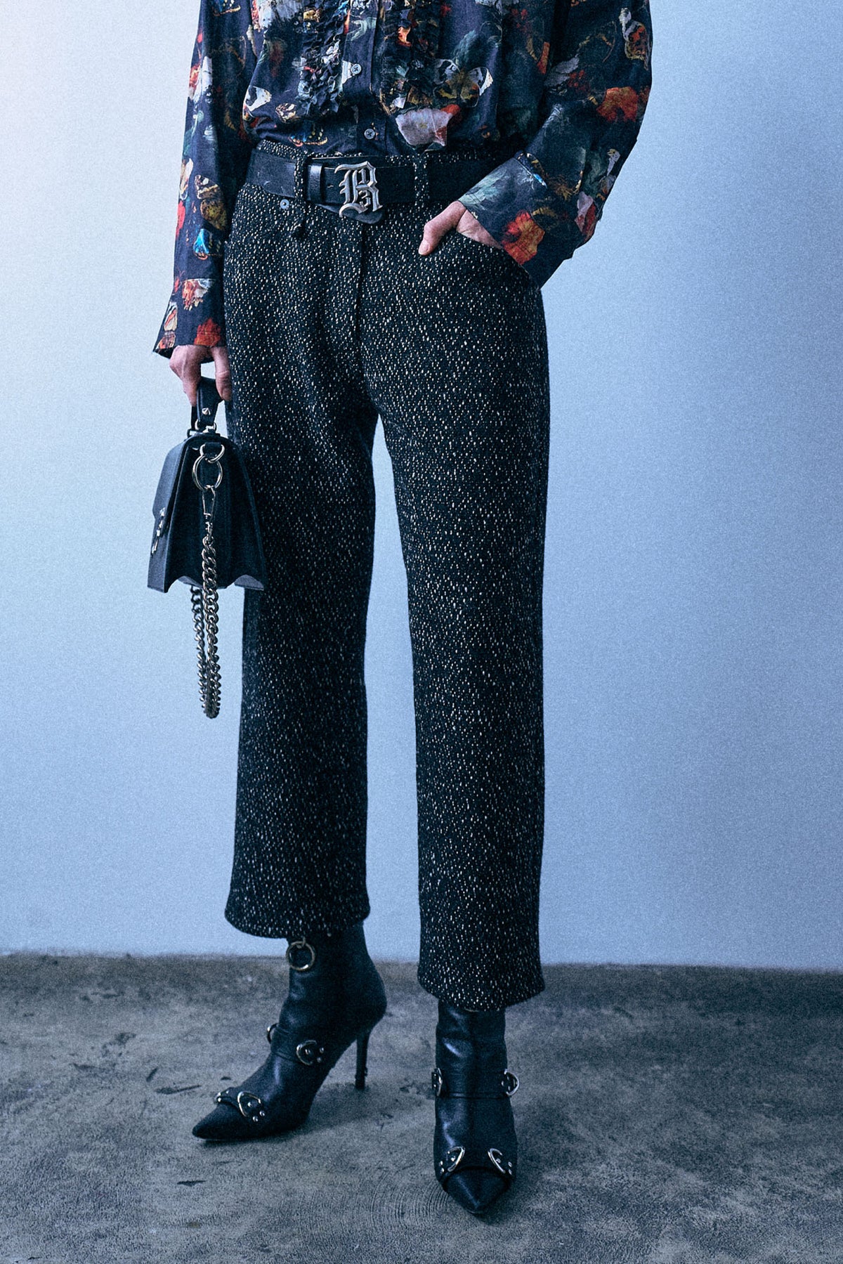 X-Boyfriend Pant - Marled Black - R13
