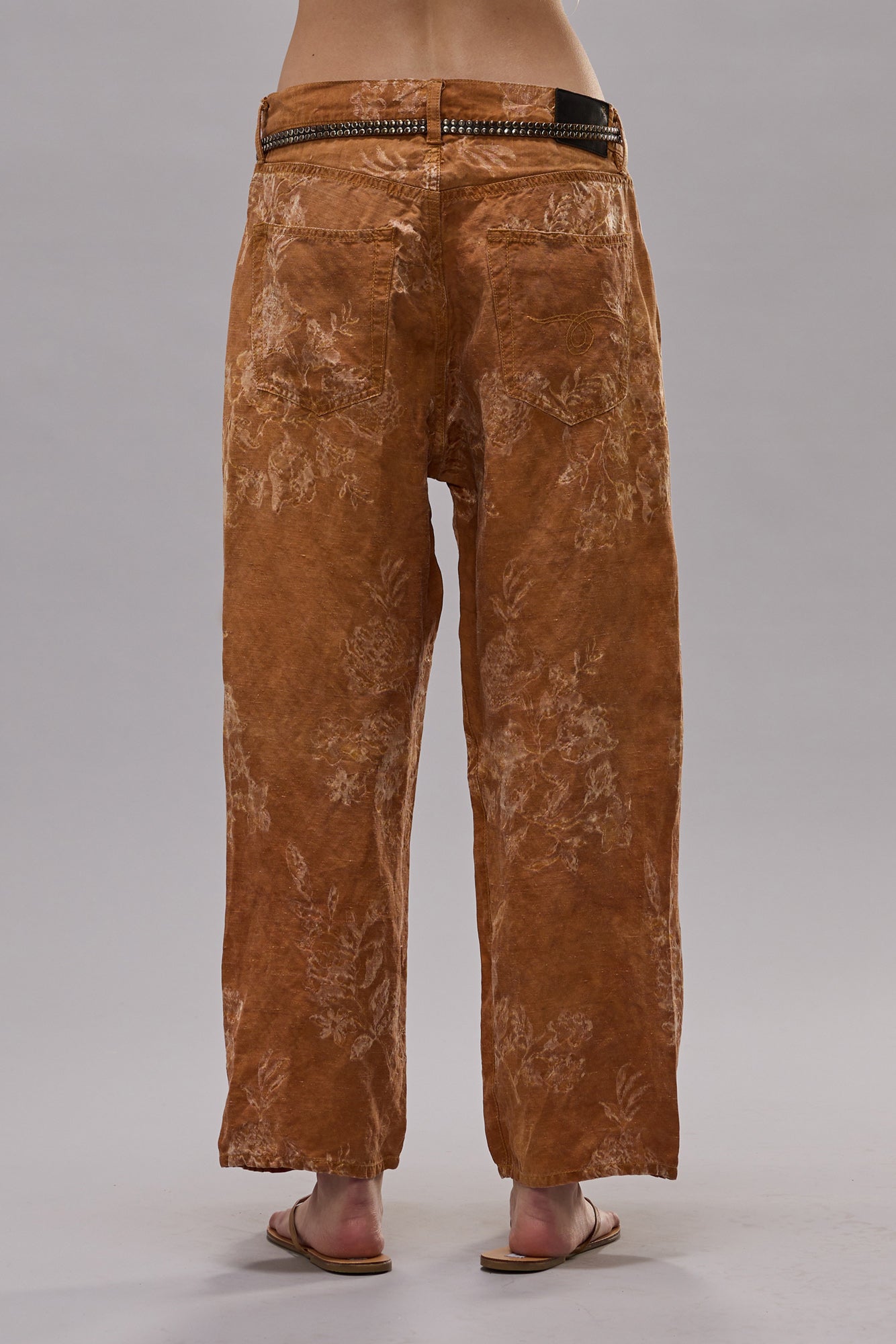 X-BOYFRIEND PANT - ORANGE FLORAL - R13