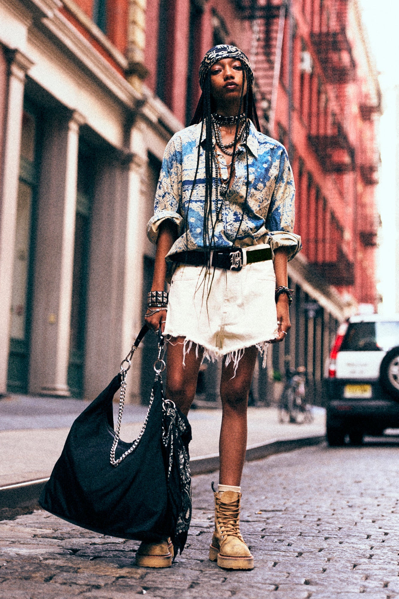 X-BOYFRIEND SHORT - CEMENT WHITE - R13