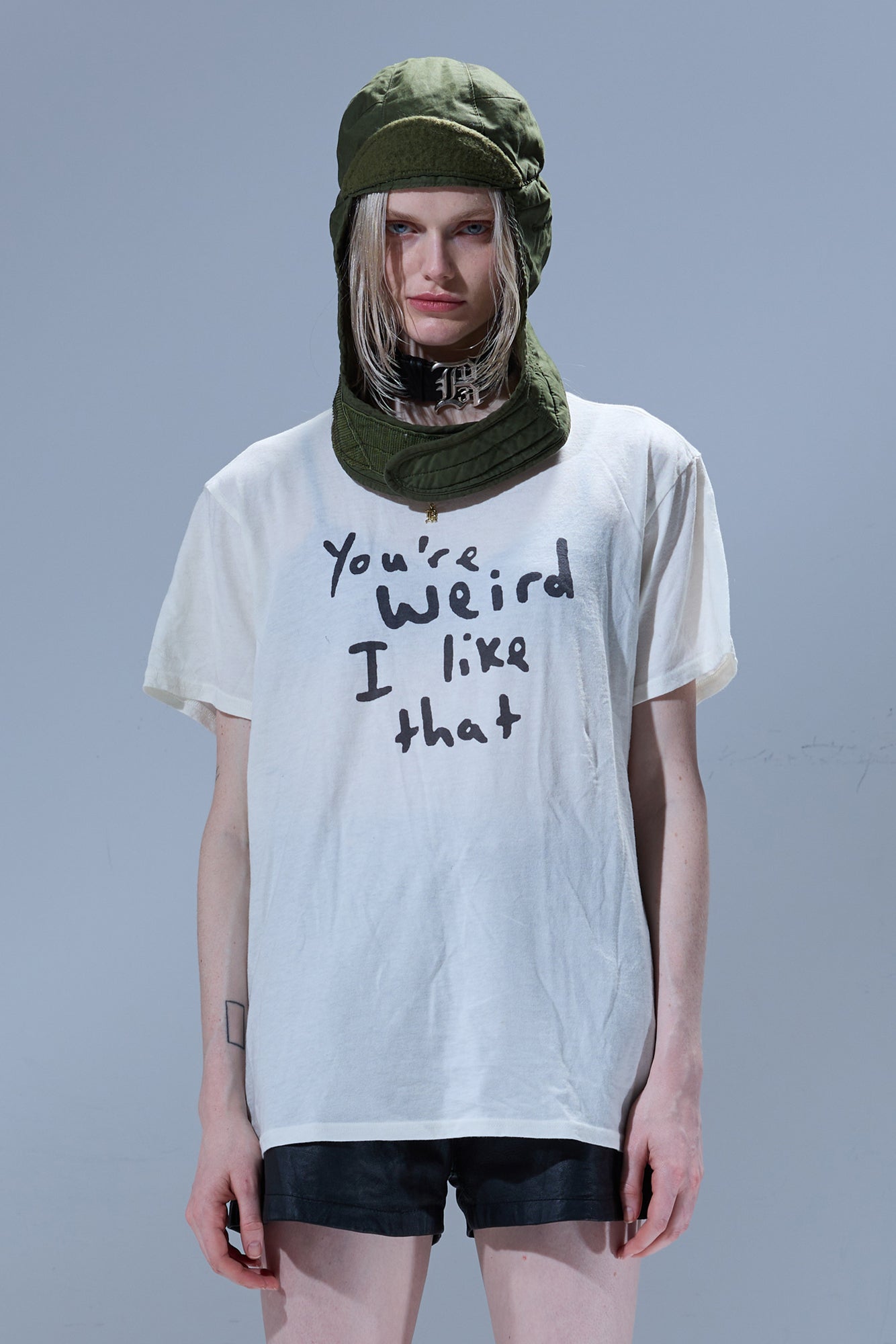 YOU'RE WEIRD BOY T - ECRU WHITE - R13