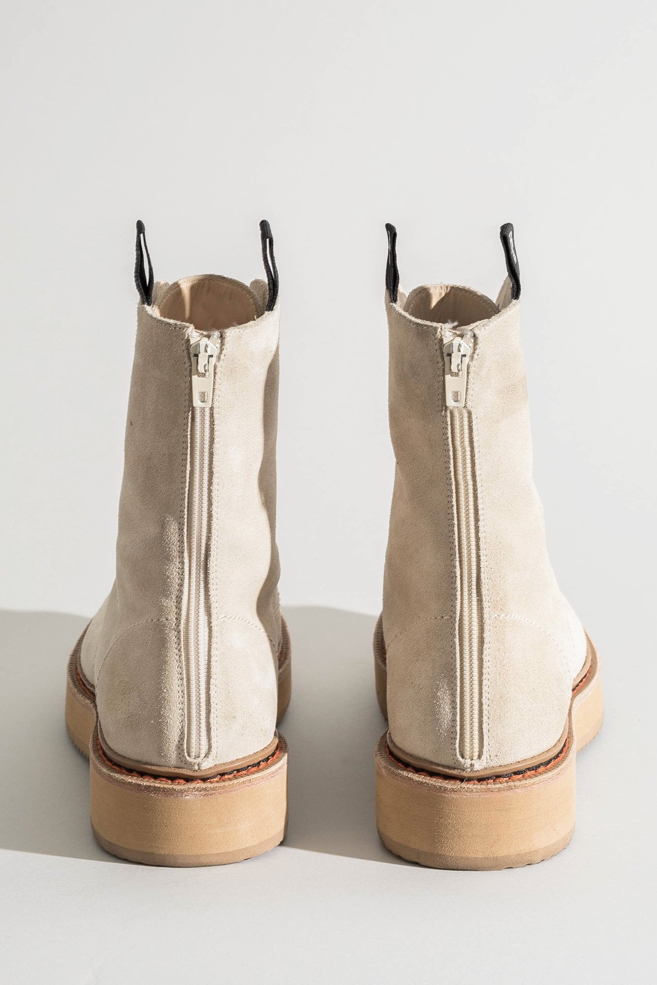 SINGLE STACK BOOT - KHAKI SUEDE