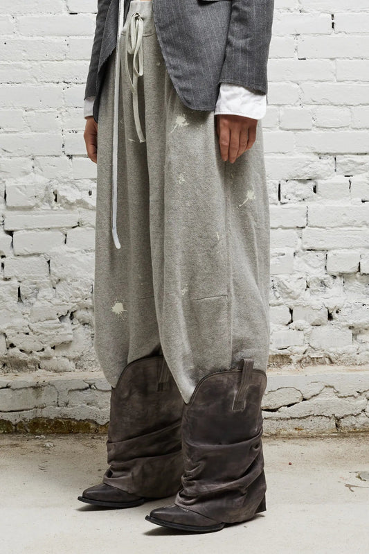 ARTICULATED KNEE SWEATPANT - HEATHER GREY