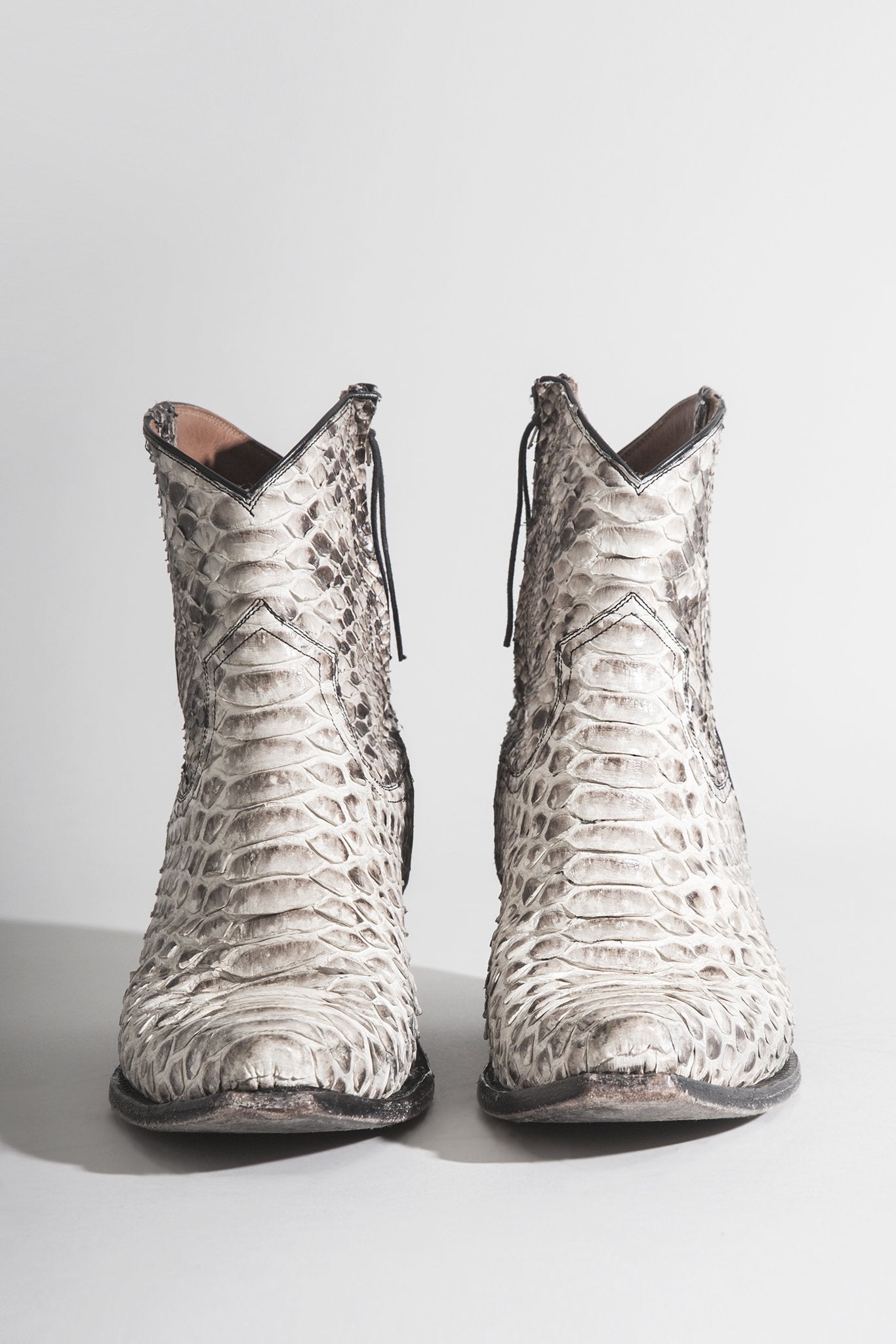 Cowboy Ankle Boot - Brown Snake
