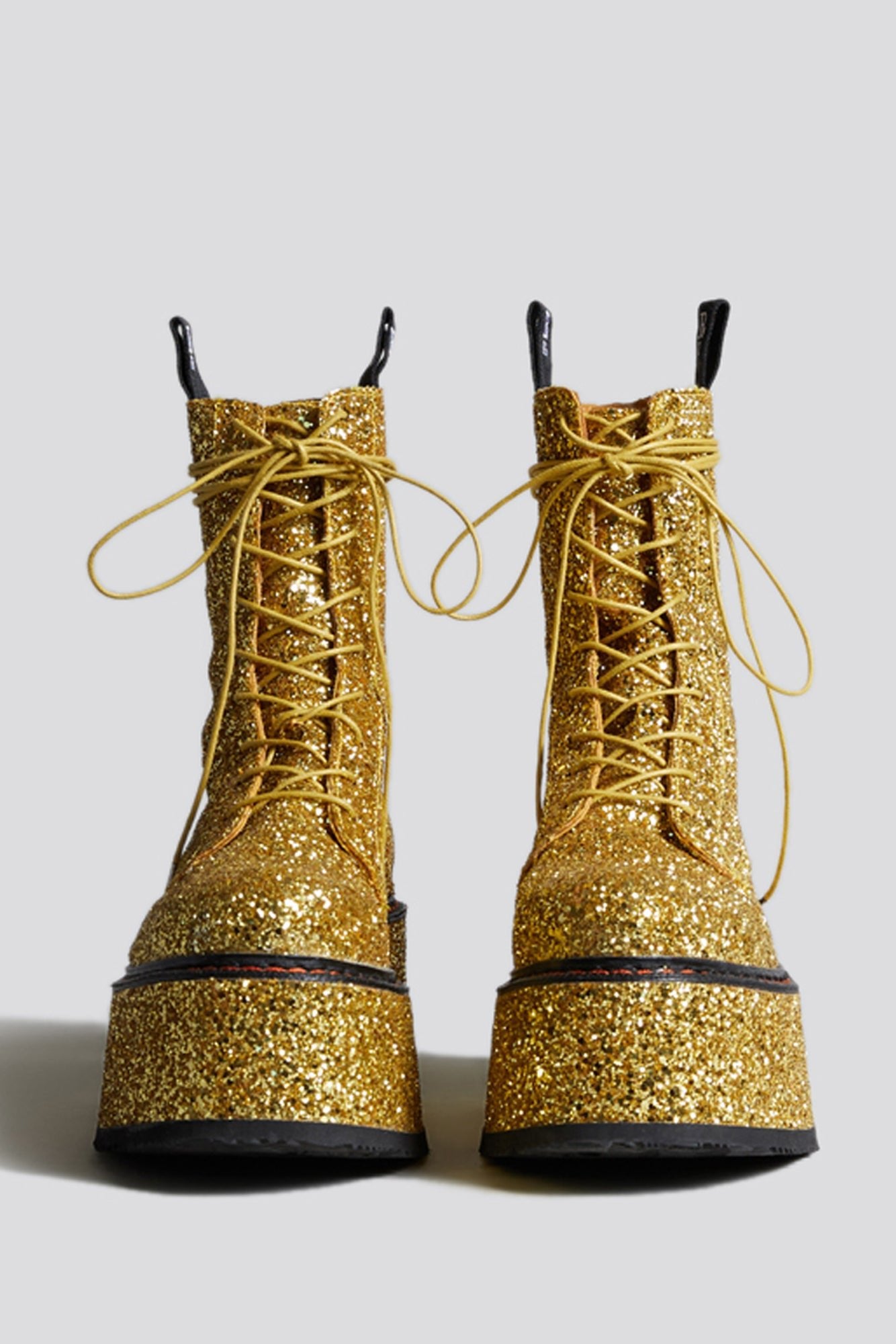 DOUBLE STACK BOOT - RUTILANT GOLD