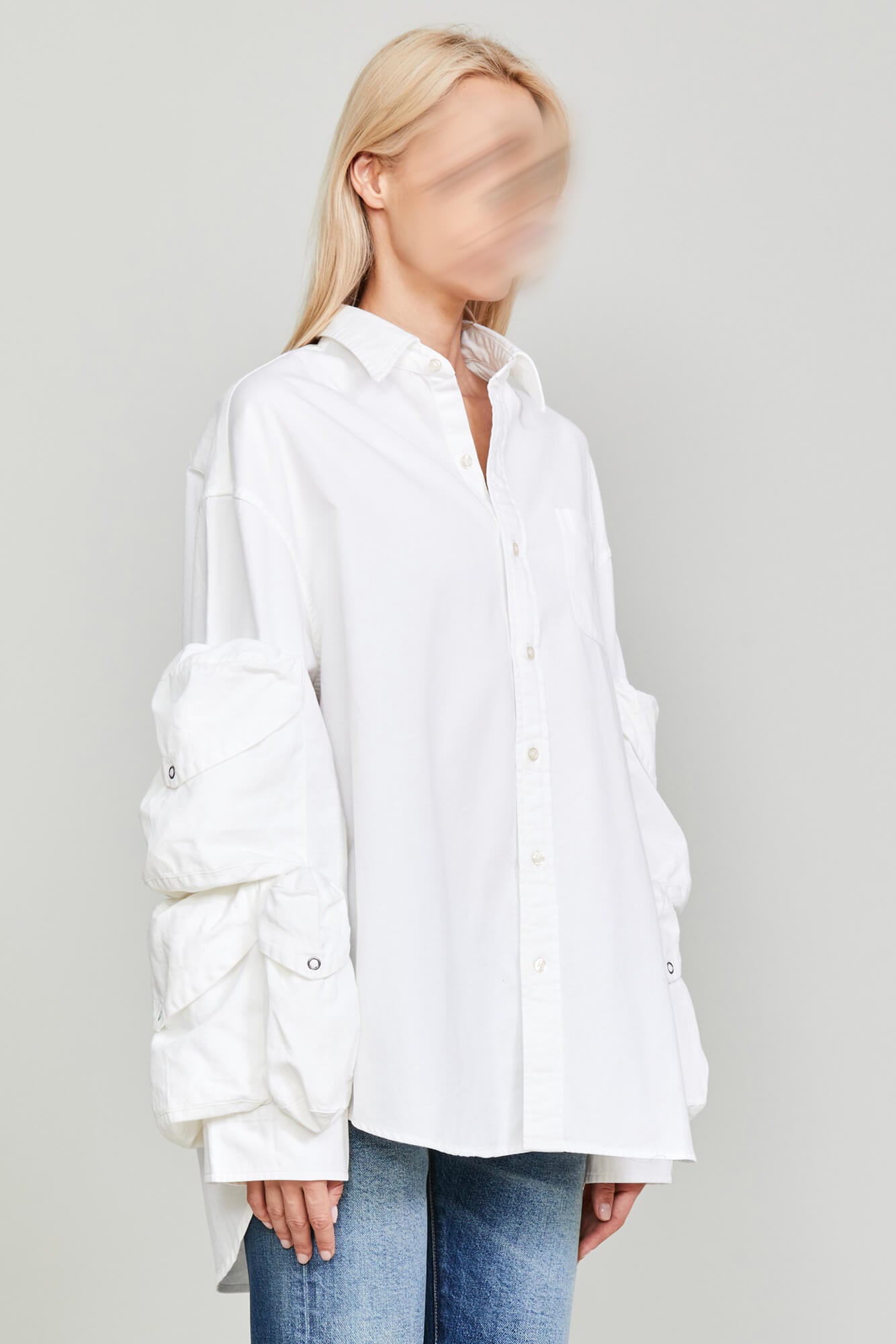 MULTIPOCKET BUTTON DOWN - WHITE
