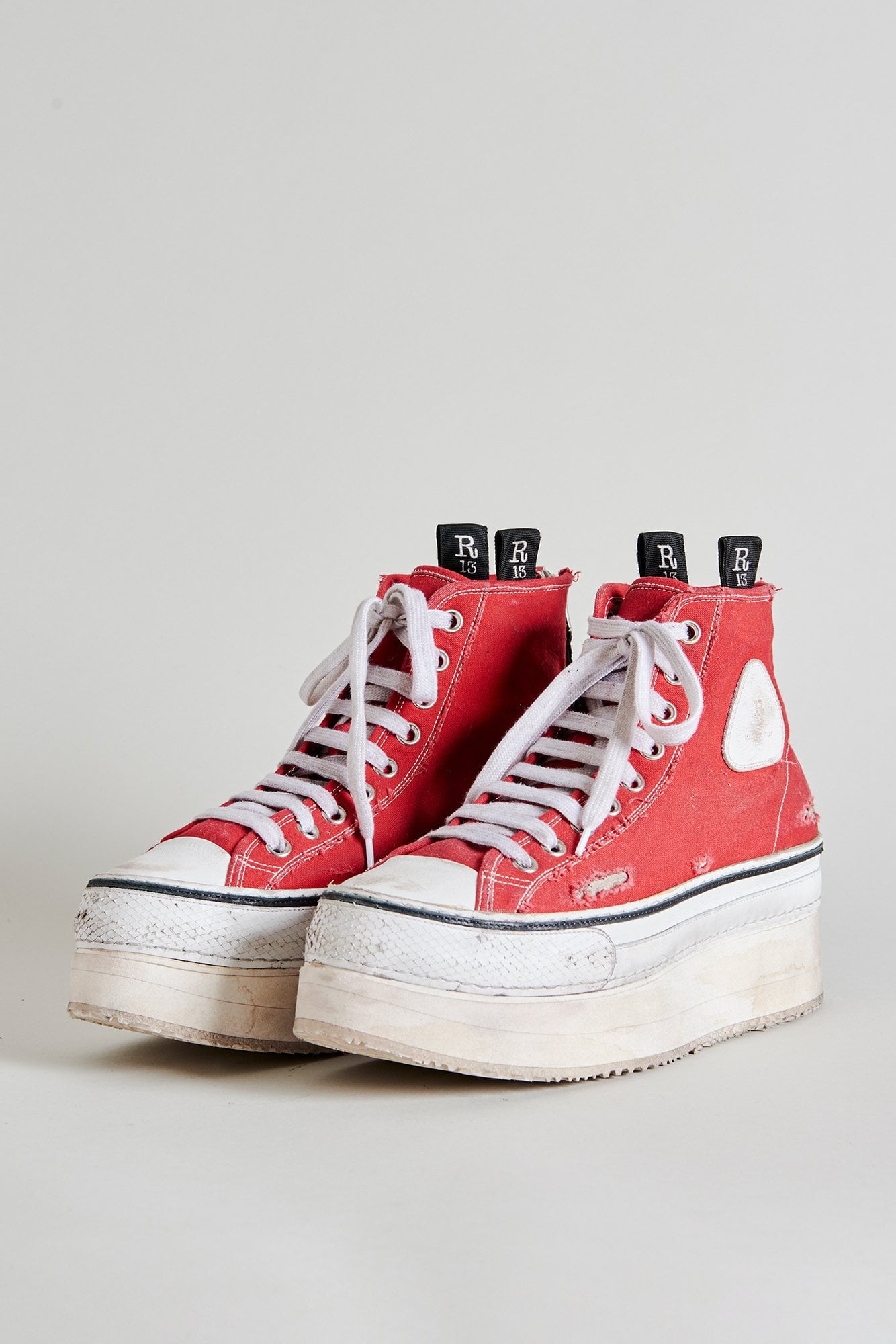 Courtney Platform High Top Sneaker - Red - R13