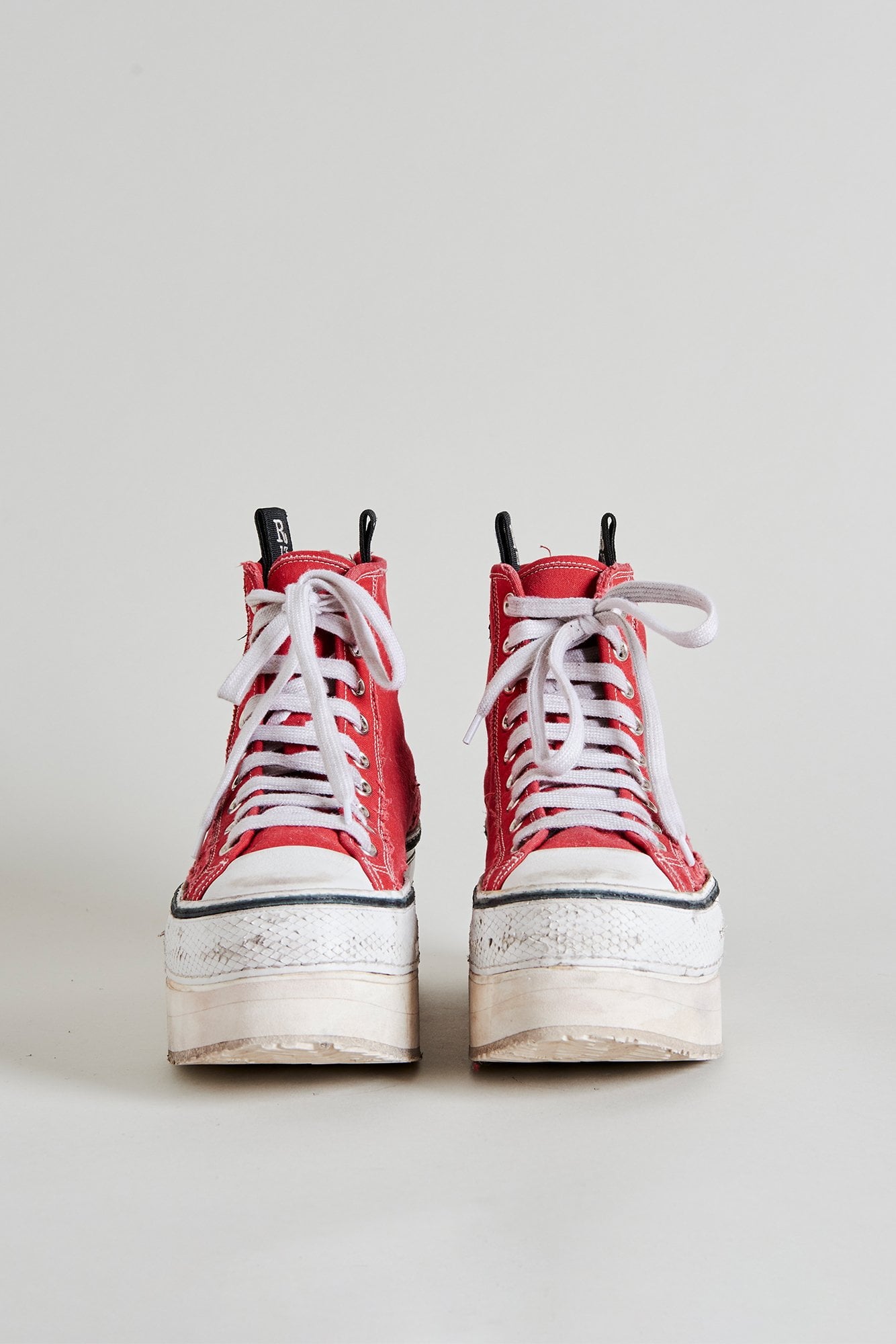 Courtney Platform High Top Sneaker - Red - R13