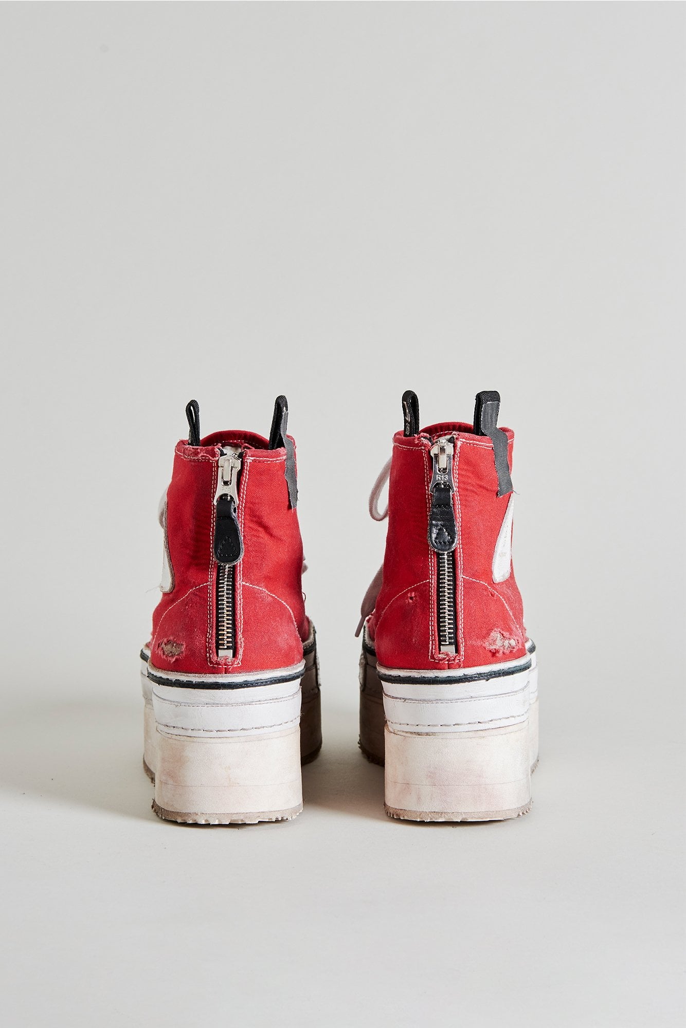 Courtney Platform High Top Sneaker - Red - R13