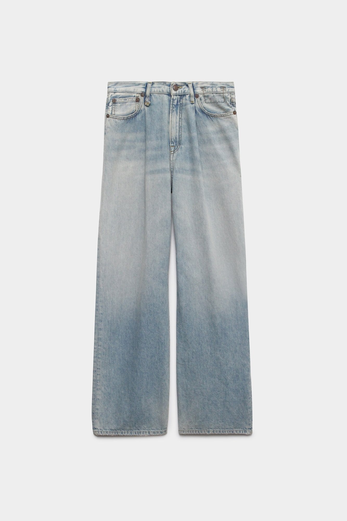 Damon Pleated Wide Leg - Lennon Blue - R13