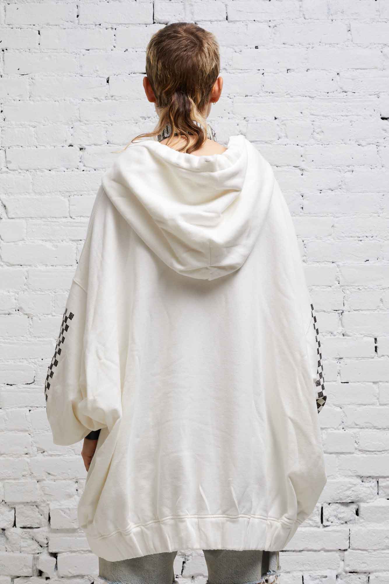 JUMBO SKATE HOODIE - WHITE - R13