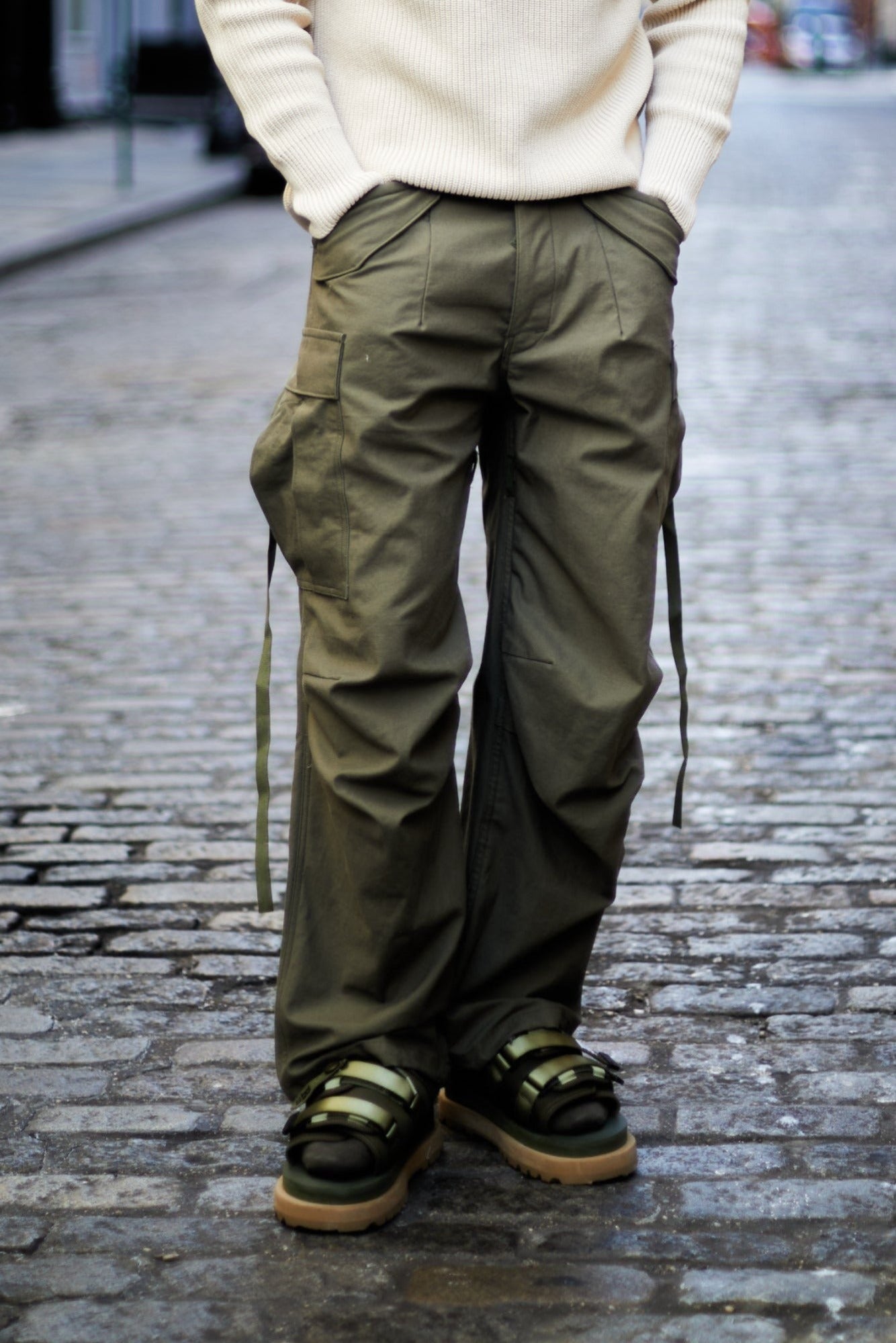 Mark Military Cargo Pants - Vintage Olive Drab