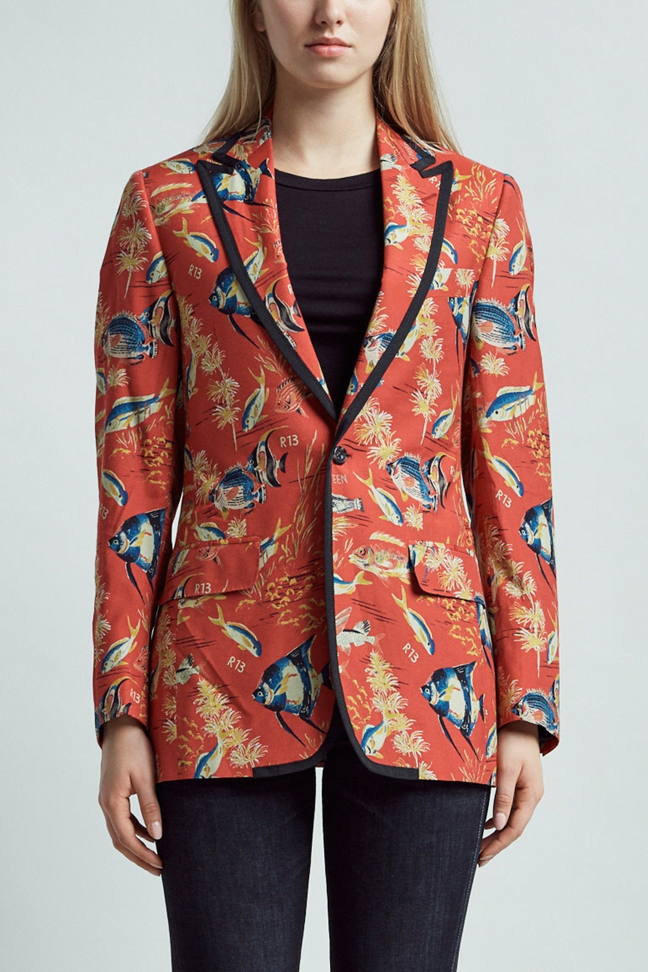 Peak Lapel Tuxedo - Red Fish