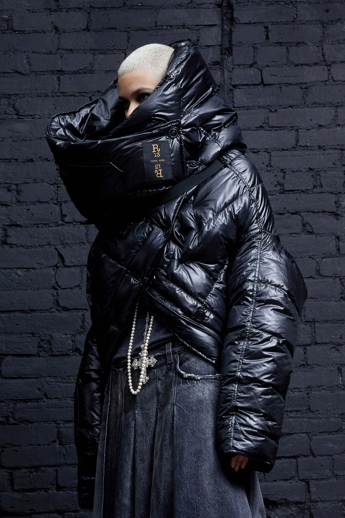 Upside-Down Coat - Black - R13
