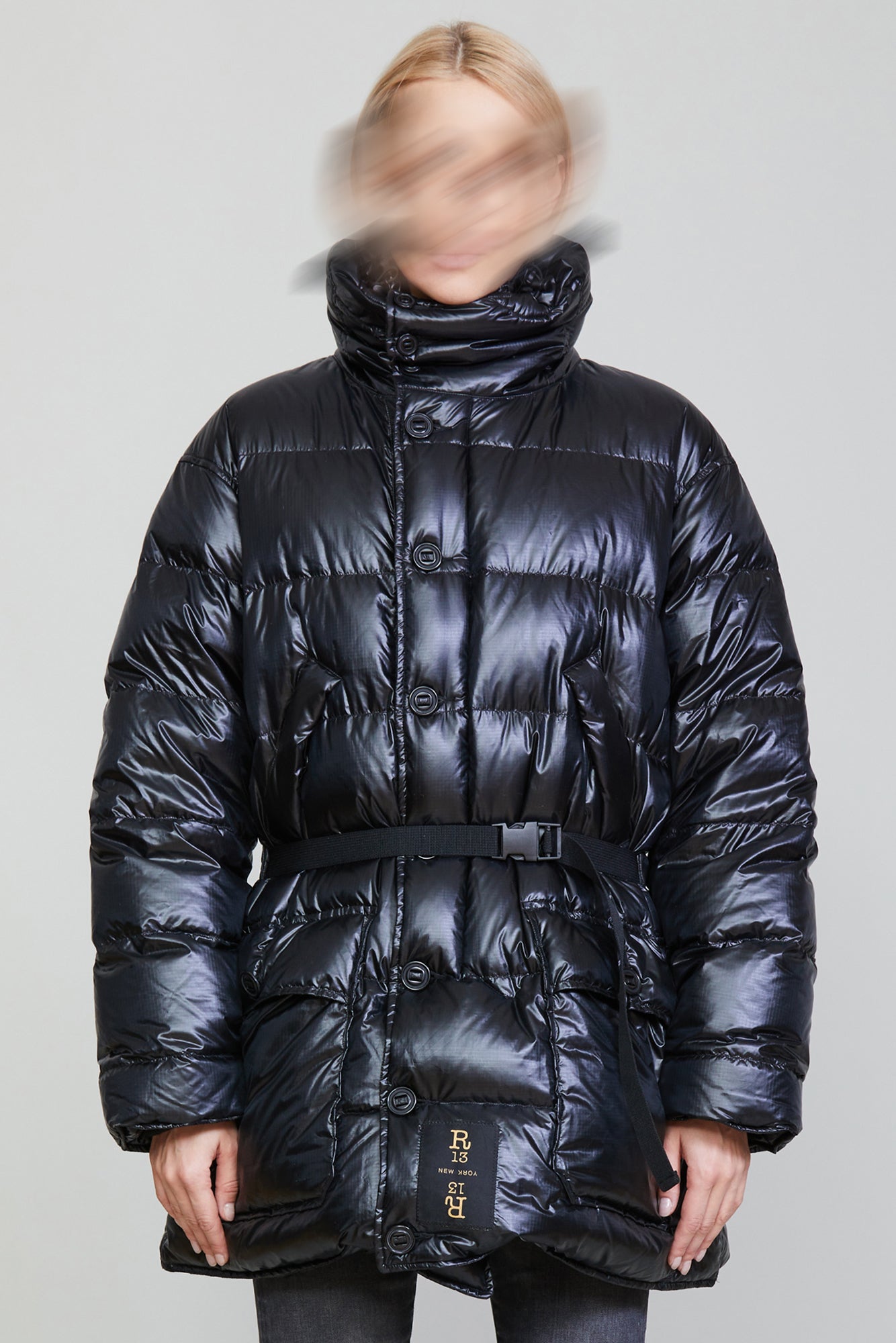 Upside-Down Coat - Black - R13