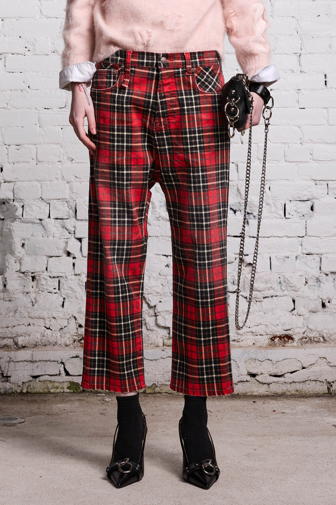 TAILORED DROP - RED PLAID
