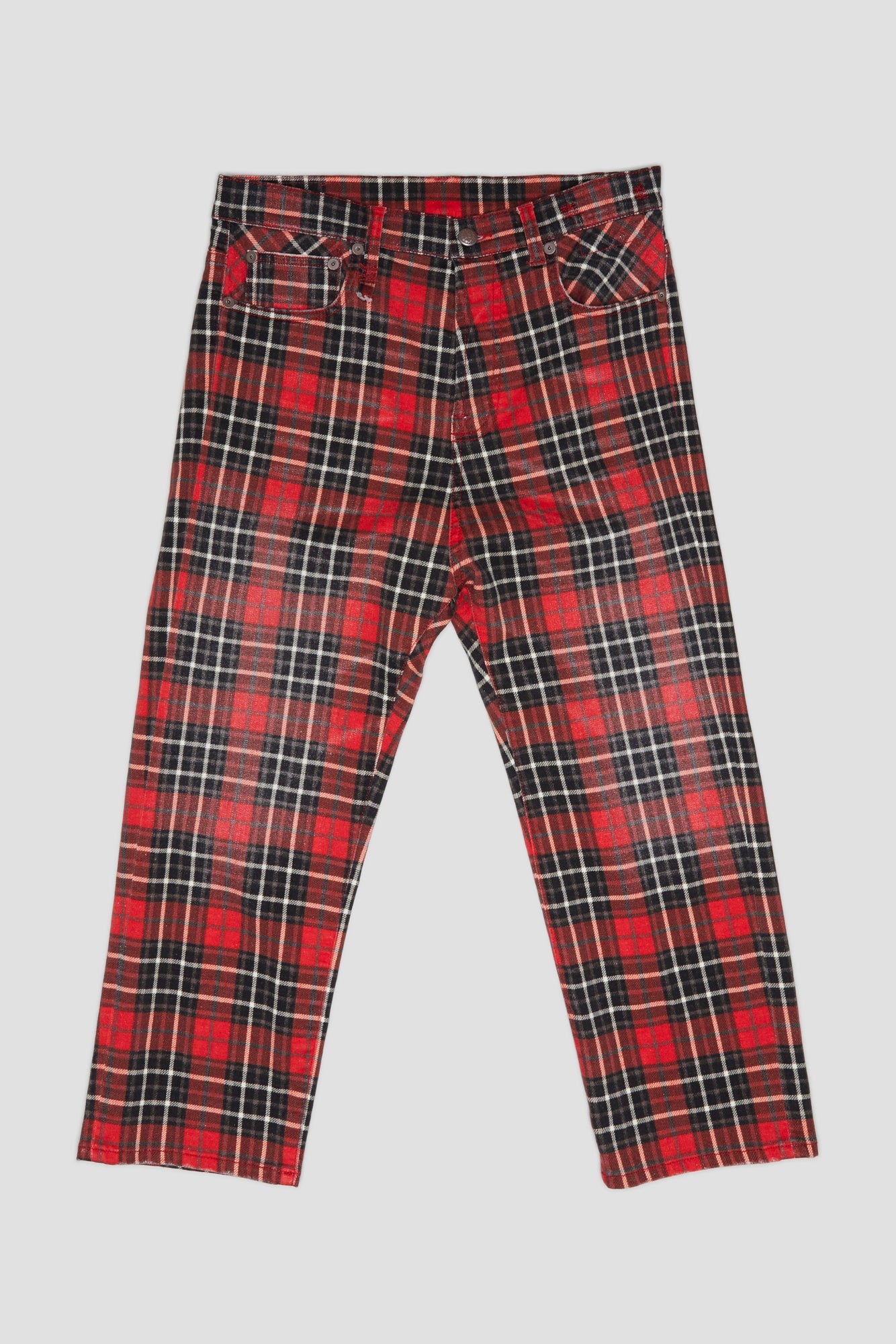 TAILORED DROP - RED PLAID