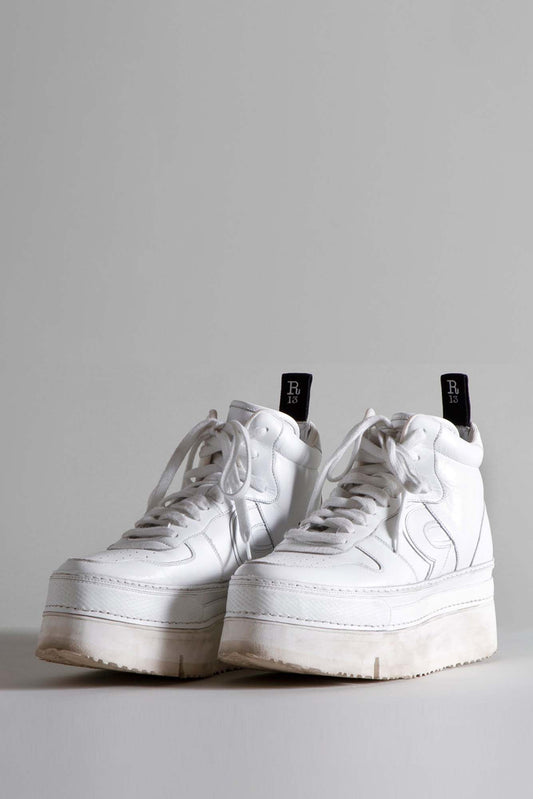 RIOT LEATHER HIGH TOP - WHITE LEATHER